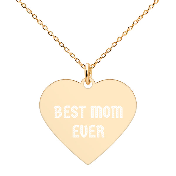 'Best Mom Ever' Heart Necklace