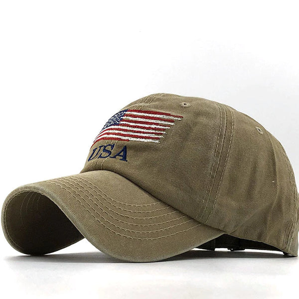 Vintage American Flag Cap