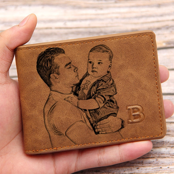 Custom Engraving Leather Wallet