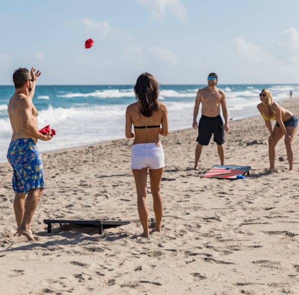 Portable Americana Cornhole Boards