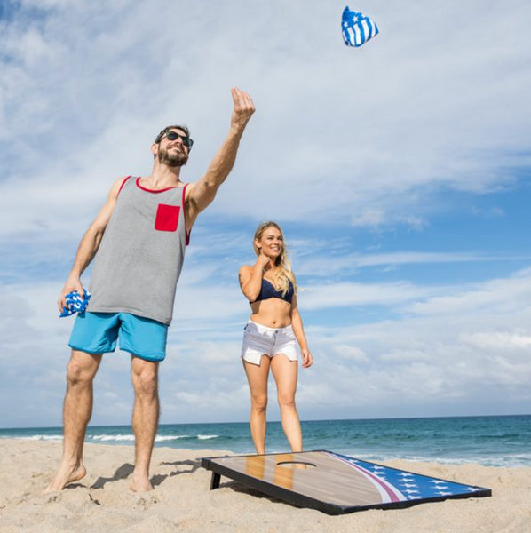 Portable Americana Cornhole Boards