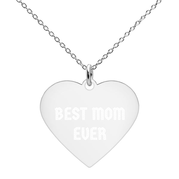 'Best Mom Ever' Heart Necklace