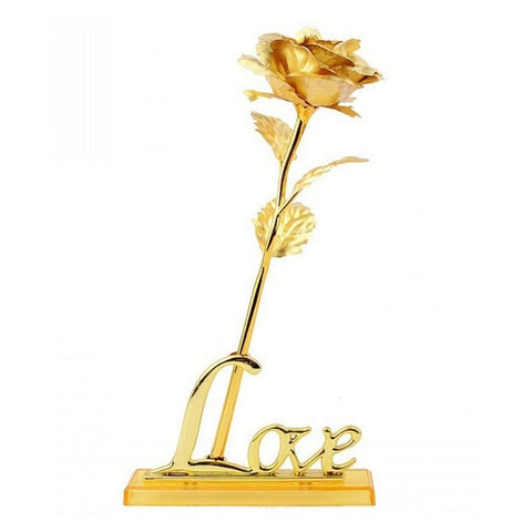 24K GOLD Rose In Box