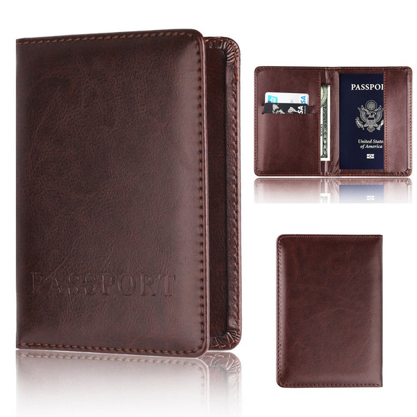 Leather Passport Holder For Fathers