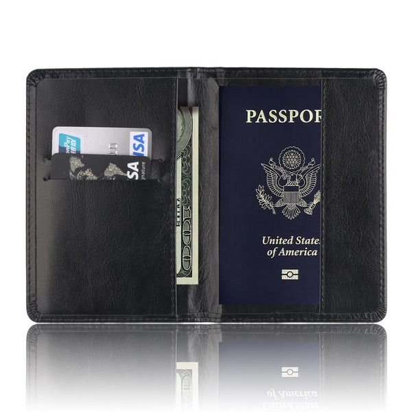 Leather Passport Holder For Fathers