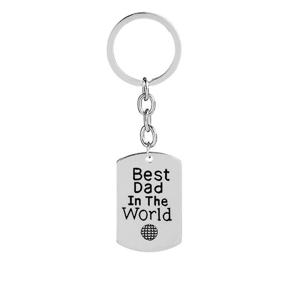 'Best Dad In The World' Keychain