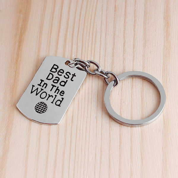 'Best Dad In The World' Keychain