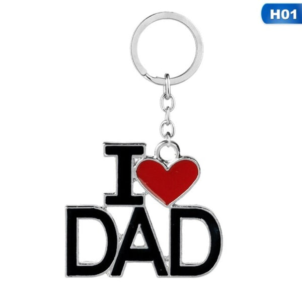 'I Love Dad' Keychain