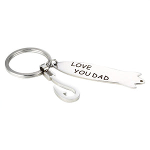 'Love You Dad' Keychain